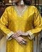 DREAMANGEL FASHION Womens Kurta Set Silk Blend Stright Jacquard Khatali Work Kurta and Pant with Dupatta Set (US, Alpha, Small, Regular, Regular, Yellow 02)