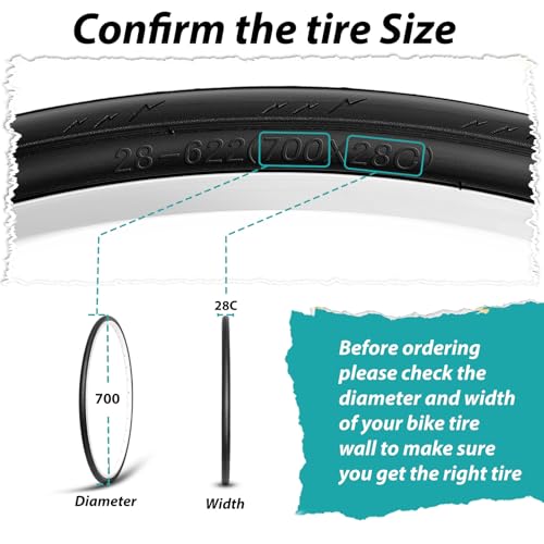 MOHEGIA Road Bike Replacement Tire: 700x25C/700x28C/700Cx35C