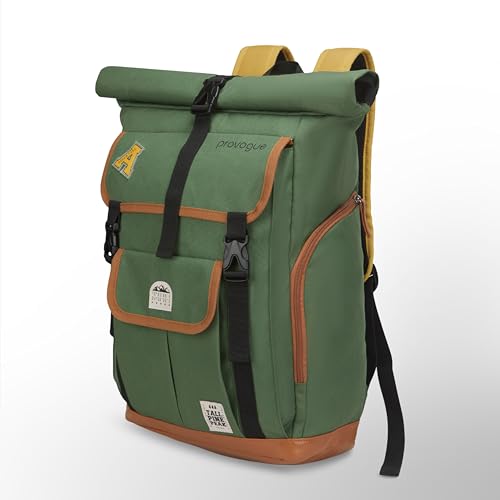 Image of Provogue Dravik 35 litres everyday roll-top laptop backpack with 15.6 inch laptop compartment for men and women, stylish contemporary daily use college, office and outdoor bag