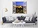 Oedim Vinyle fenêtre Alhambra de Grenade 100 x 90 cm Adhésif Inclus Décoration murales et pièces Motif Paysage Design élégant