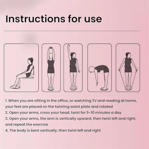 Tablero giratorio de ejercicio para eliminar grasa abdominal en casa 4