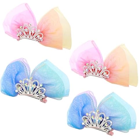 4Pcs Diamond Crown Hair Accessories Set Cover