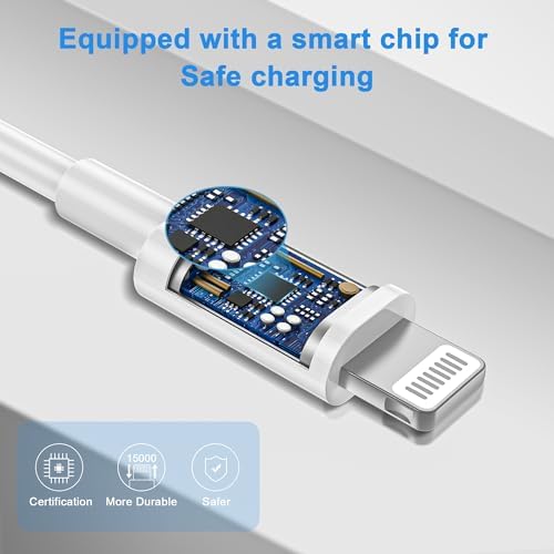 iPhone Charger Fast Charging【Apple MFi Certified】 3Pack USB-C Wall Charger Block with 6FT USB C to Lightning Cables for iPhone 14/14 Pro/14Pro Max/13/13 Pro/12/12 Pro/12 Pro Max/11/Xs Max/XR/X Type C - 2
