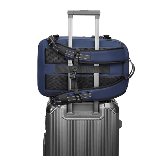 Vacuum Compression Backpack 60L, Expandable Vacuum Backpack Travel, Carry On Air Bag for 17 Inch Laptop Business Travel (Blue)2