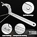 KJE 10PCS Adjustable Pin Spanner Nut Wrench Tool Set, C-Shape Pin Hook Wrench Tools with Replaceable Heads for Pipes Heating Cars, Coilover Wrenches for Suspension System, Bearing, 3/4