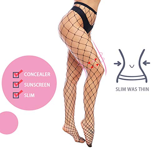 Fishnet Stockings for Women, Black Fishnets Fish Net Stocking High Waist Sexy Tights Pantyhose Mesh Stockings4