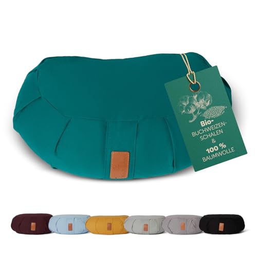 #DoYourYoga Zafu Halbmondkissen »Ganesh« mit Bio-Buchweizenschalen (KBA)...