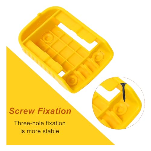 20pas Tool Holders and Battery Holder for Dewalt 20v Wall Mount Hanger Battery Drill Tool Storage Shelf for Milwaukee M18(Yellow) by KETTKEL - Image 7