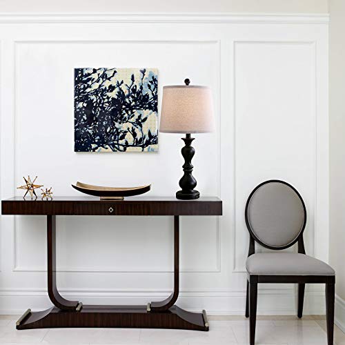 Dungoo 26" Farmhouse Table Lamp Set Of 2, Traditional Table Lamp With 2 Usb Ports Rustic Bedside Lamp, Black Table Lamp For Bedroom Living Room Study Office, 2 Pack (Black) #TOP6