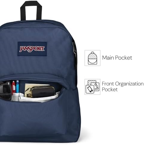 JANSPORT Superbreak Backpack, Navy, one Size — view 3