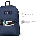 JanSport SuperBreak One Backpacks - Durable, Lightweight Bookbag with 1 Main Compartment, Front Utility Pocket with Built-in Organizer - Premium Backpack, Black - Image 4