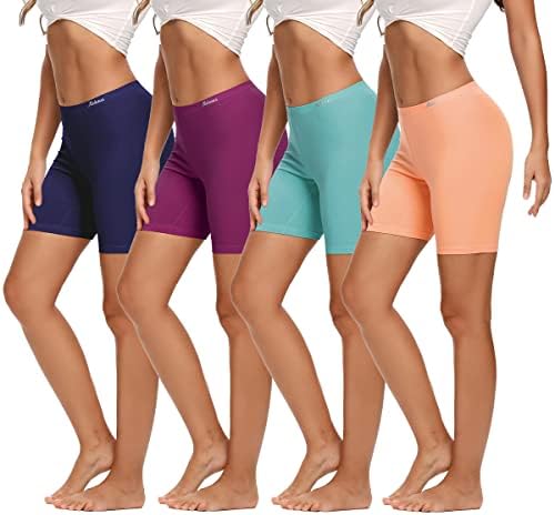 Molasus Womens Cotton Boxer Shorts Underwear Anti Chafing Bike Sh...
