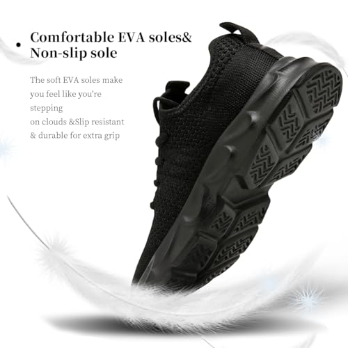 Womens Walking Tennis Shoes Running Slip on Sneakers Fashion Gym Shoes Non Slip Comfort Breathable Lightweight Athletic Casual Fitness Sports Workout2