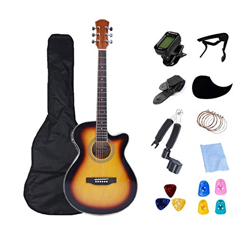 KEPOHK 40 pouces guitare électrique corps mince guitare acoustique 6 cordes guitare profession guitare folklorique Pop… - Les Beatles, Paul McCartney, John Lennon, RIngo Starr, George Harrison KEPOHK 40 pouces guitare électrique corps mince guitare acoustique 6 cordes guitare profession guitare folklorique Pop…