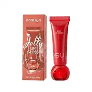 ADMD Jelly Lip Gloss Juicy Lip Gloss, Apple Red Tint, High-Shine Finish, Hydrating & Smooth, Non-Drying, Perfect for Day or Night(03# Apple Blended)