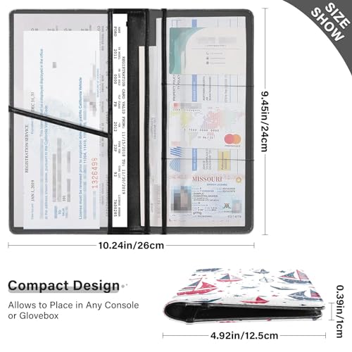 Organizador De Carro Plegable Cuero miniatura 3