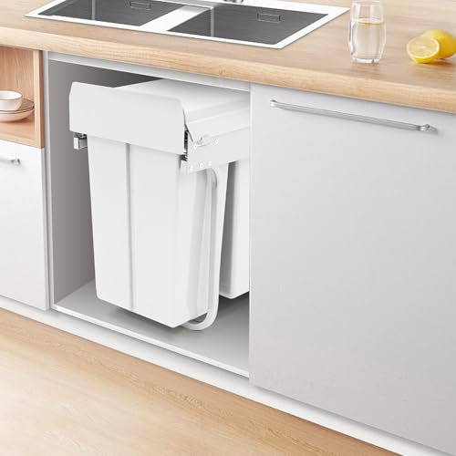 Caneca de basura doble extraíble 30L para gabinete miniatura 3