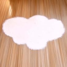 Miniature Dollhouse Cloud Rug 112 Scale | Soft White Fur Rug for Dollhouse Nursery Decor | Dollhouse Miniatures