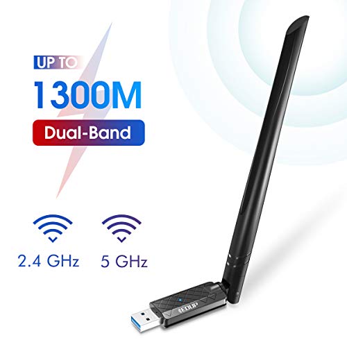 EDUP USB 3.0 WiFi Adapter 1300Mbps Dual Band Wireless Network Adapter 802.11 AC
