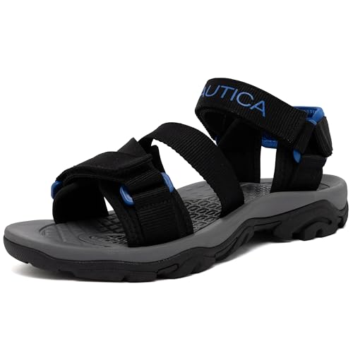 Image of Nautica Men's Athletic Sport Sandals - Adjustable Strap, Comfortable Open-Toe Hiking & Walking Sandals with Cushioned Sole