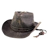 (ドーフマンパシフィックハット) Dorfman Pacific Hats テンガロンハット カウボーイ ウエスタン 春夏 3L (約62cm) ブラウン