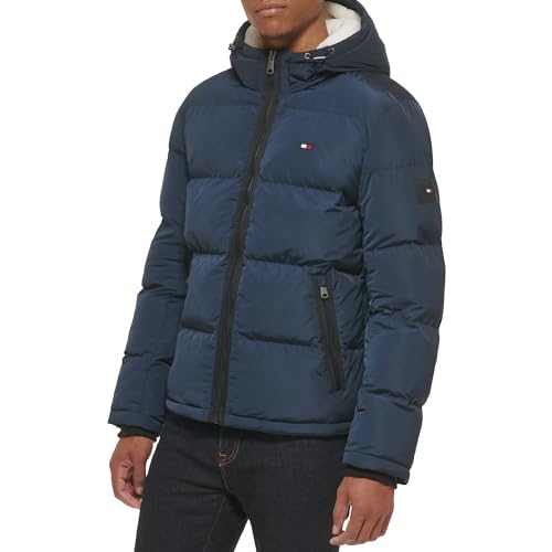 Image of Tommy Hilfiger Men's Classic Hooded Puffer Jacket (Standard and Big & Tall)