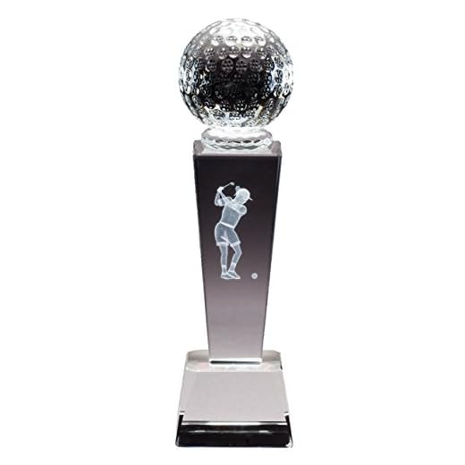 Personalized Crystal Golf Trophy