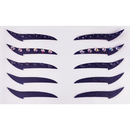 MAIN Eyeliner Sticker, 5 pares de stickers glitter para ojos miniatura 1