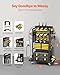 VEVOR 4-Tier Tool Organizer Cart with Charging Station, 8 AC Outlet, Floor Stand Rolling Drill Holder and Tool Battery Storage Rack on Wheels, Garage Floor Rolling Storage Cart for Workshop, Garage