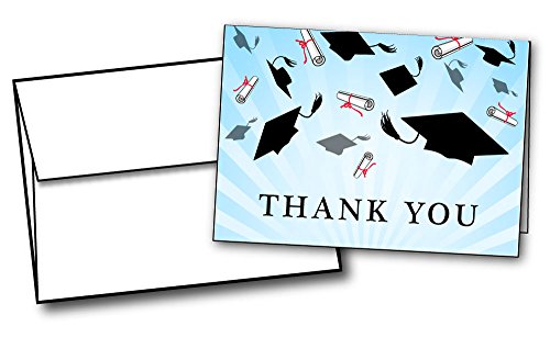 Graduation Caps Thank You Cards