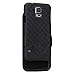 GALAXY WIRELESS for Samsung Galaxy S5 Case, Black Swivel Slim Belt Clip Holster Armor Protective Case, Defender Cover for Galaxy S5 Case with Clip (holster Shell Combo) - Black