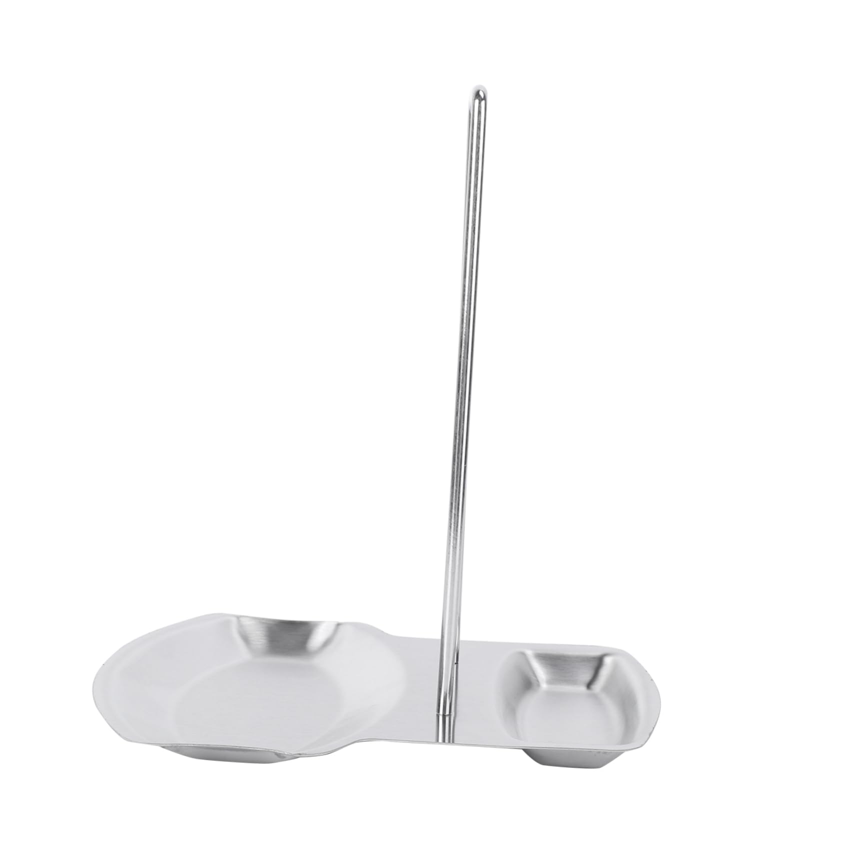 CIYODO Stainless Steel Lid Spoon Rest Holder Kitchen Tool for Pots and Pans Easy to Clean Stylish Design present for Home Cooks Silver