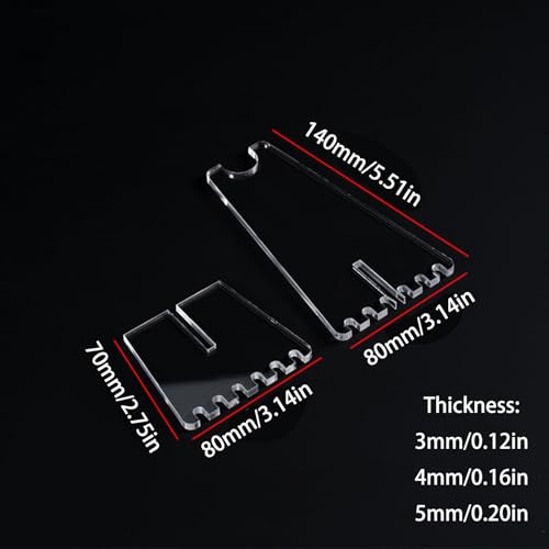 ZEPFJHE Clear Acrylic Bike Parking Rack for Adjusting, 3mm Thickness
