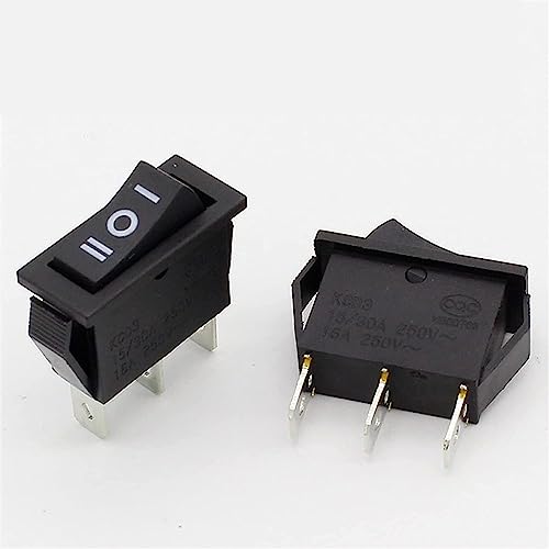 5Pcs AC 10A/250V 15A/125V 3 Pin SPDT ON-Off-ON 3 Position Boat Rocker Switch