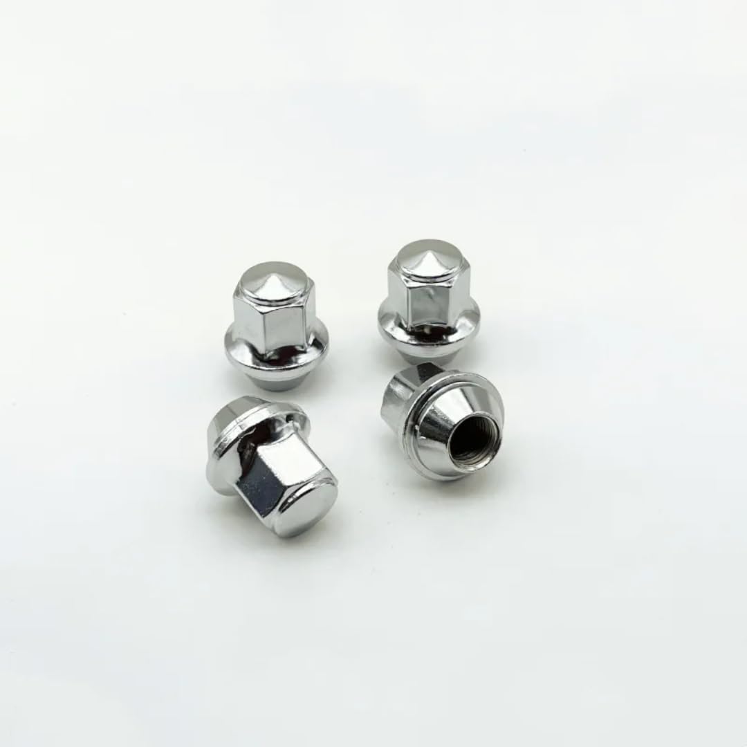Nakrętki do Kół dla Forda Mustanga Edge, 10 szt. nakrętek kół M14x1,5, 21mm, sześciokątnych, 37mm, srebrnych