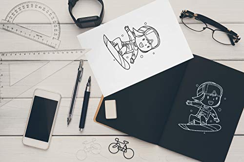 AGROKO 120 folhas de papel de transferência de carbono 29,7 x 21,1 cm com 5 canetas de rastreamento