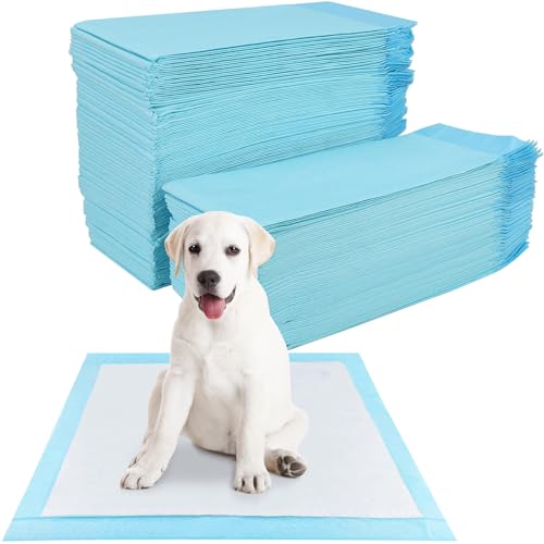 YAMAIDUO 100 Pezzi Tappetini Igienici per Cani, 60 x 60cm Traverse Cani, 5 Strati Tappetini Assorbenti per Cani, Tappetini Cane Superficie ad Asciugatura Rapida