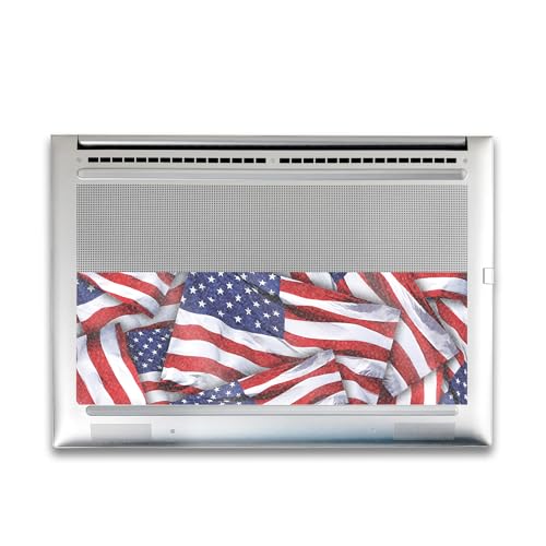 Image of Glossy Glitter Gaming Skin Compatible with HP Envy x360 16 inch (2023) - Patriot - Premium 3M Vinyl Protective Wrap Decal Cover - Easy to Apply | Crafted in The USA by MightySkins