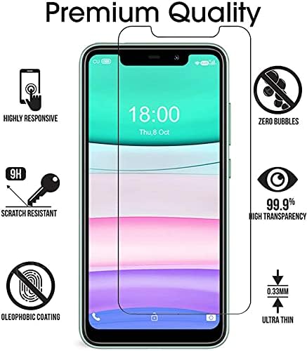 2 Pack Compatible with ZTE Gabb Z2 Smartphone Screen Protector,Scratch Resistant Bubble Free Anti-Fingerprints HD Clear,Case Friendly, Tempered Glass Film Compatible with ZTE Gabb Z2
