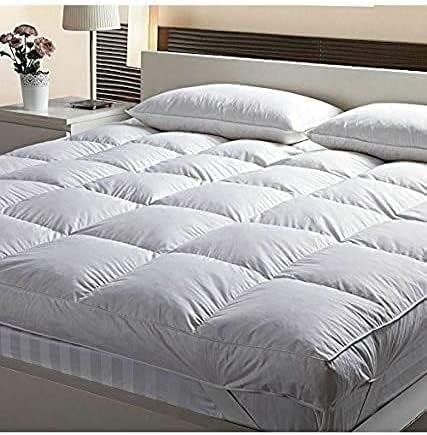Super Soft 2 Inch 5CM Thick Mattress Topper,Enhancer, Protector, Quilted Made With Hypoallergenic Fluffy Soft Highclass Micro Fibre,Elasticized Corner Straps Machine Washable, Breathable (Single)
