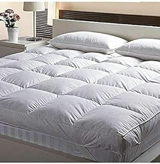 Super Soft 2 Inch 5CM Thick Mattress Topper,Enhancer, Protector, Quilted Made With Hypoallergenic Fluffy Soft Highclass Micro Fibre,Elasticized Corner Straps Machine Washable, Breathable (Double)