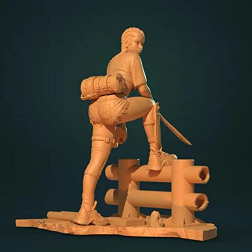 Figura modelo guerrera antigua resina 1/24 sin montar miniatura 3