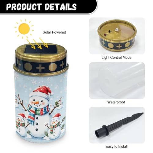 Image of Christmas Cemetery Solar Lights Flameless Candles