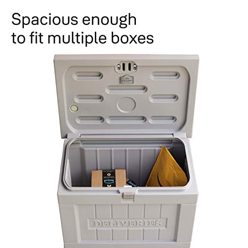 Yale Smart Delivery Box With Wi-Fi - Package Box For Outdoor Storage - Receive Packages From Any Carrier And Protect Them From Weather And Porch Pirates – Gray Medium #TOP5