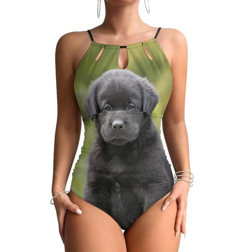 Maillots de bain une pièce labrador noir pour célébrer votre beauté naturelle