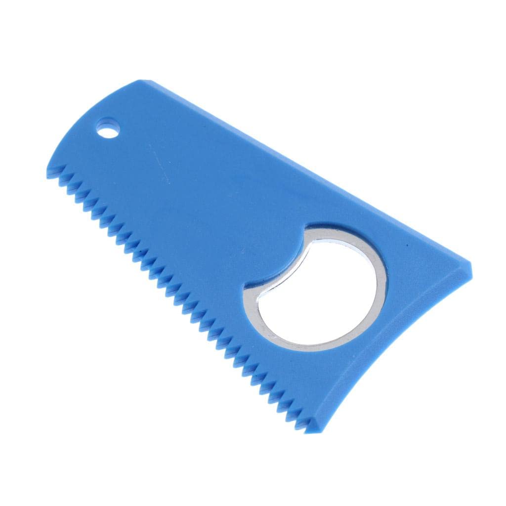 SM SunniMix Removedor de Peine Y Raspador de Cera para Surf de Tabla de Surf de 8 X 5,2 Cm - Versatilidad de 3 Lados - Azul