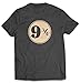 Revel Shore 9 3/4 Nine Three Quarters Harry Potter Hogwarts T-Shirt (Large, Charcoal)