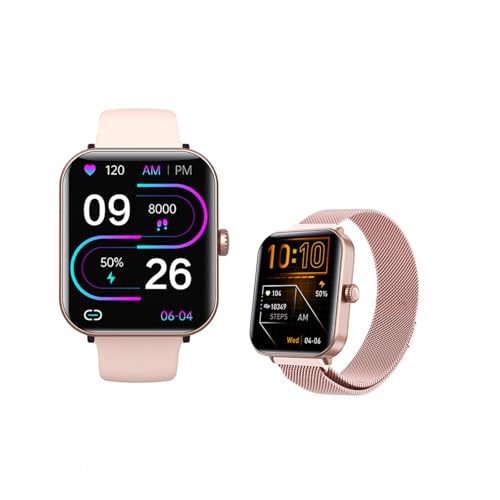 Genérico 2025 Relojes Inteligentes - 𝐑el𝐨j 𝐌edid𝐨r 𝐆𝐥𝐮𝐜𝐨𝐬𝐚 2.10' Monitor De Sueño Conectividad Bluetooth Monitor De SpO2 F580519,PinkMilan