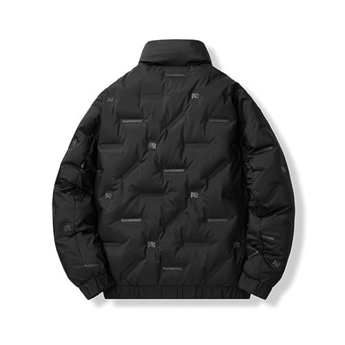 BoShiNuo Jaqueta masculina de inverno moderna quente espessa jaqueta masculina casual de inverno gol