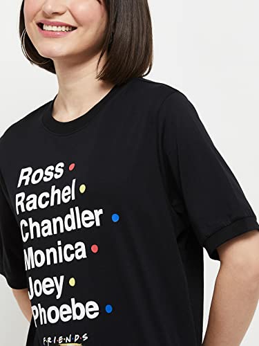 Image of Max Women Regular Fit Friends Printed Round Neck Tshirt